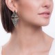 Brinco Small Two Pieces Drusa Metalizada Coleção Geometric - Folheado a Ouro